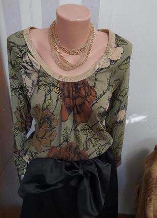 Блуза віскозна блузка бохо стиль  штапелтная2 фото