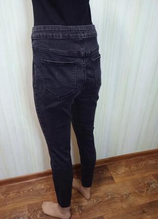 Серые джинсы . джинсы женские. джинси skinny . джинсы с завышенной талией.8 фото