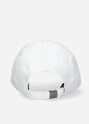 Кепка carhartt wip canvas script cap white/black2 фото