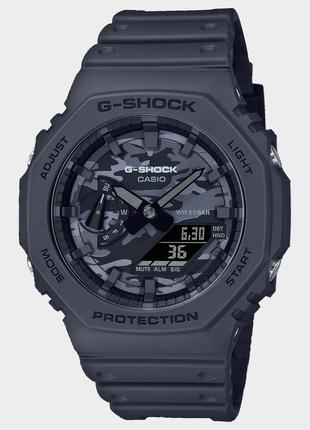 Casio g-shock ga-2100ca-8aer чоловічий наручний годинник оригінал мілітарі камуфляж