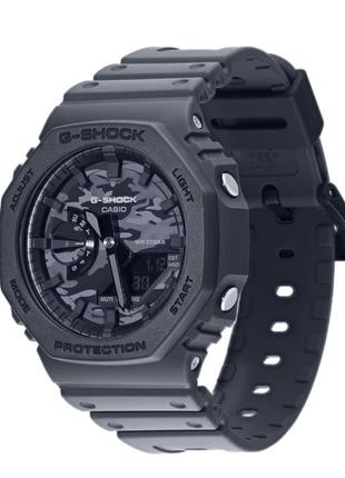 Casio g-shock ga-2100ca-8aer чоловічий наручний годинник оригінал мілітарі камуфляж3 фото