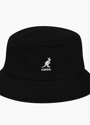 Панама kangol washed black 2