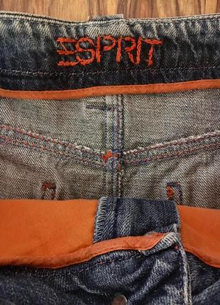 Джинсовая юбка "esprit" - плотный красивый деним без стрейча3 фото