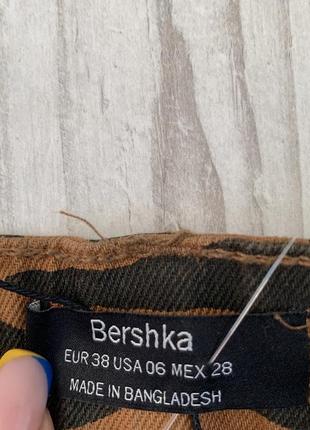 Шорті bershka, зебровий принт3 фото