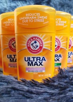 Arm & hammer, ultramax, твердий дезодорант-антиперспірант свіжий аромат, 28 р