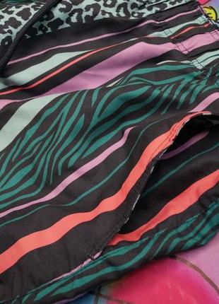 Пляжні шорти вертикальна смужка різнокольорові,леопардові,зебра8 фото