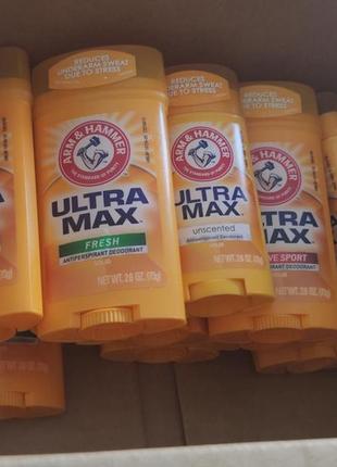 Arm & hammer, ultramax, твердий дезодорант-антиперспірант свіжий аромат, 28 р10 фото