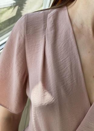 Пудрова блуза назапах 1+1=310 фото