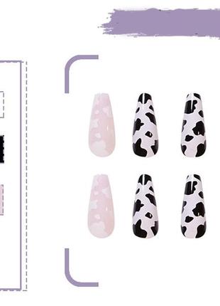 Накладные ногти 24 шт.+ клей для типс и накладных ногтей