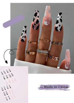 Накладные ногти 24 шт.+ клей для типс и накладных ногтей