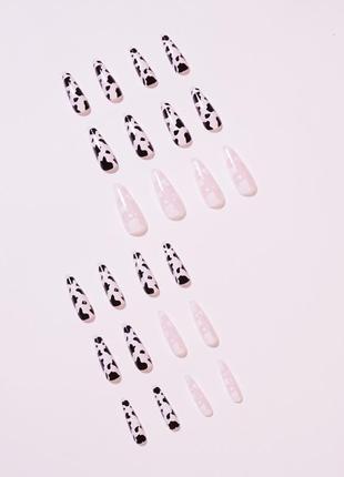 Накладные ногти 24 шт.+ клей для типс и накладных ногтей