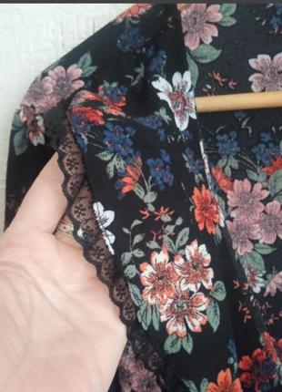 Цветочная блуза вишиванка3 фото