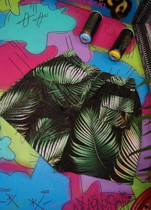 Пляжні шорти тропічний принт листя,пальми7 фото