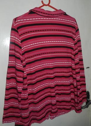 Трикотажний стрейч, малиновий, яскравий піджак із кишенями, великого розміру,батал, румунія2 фото