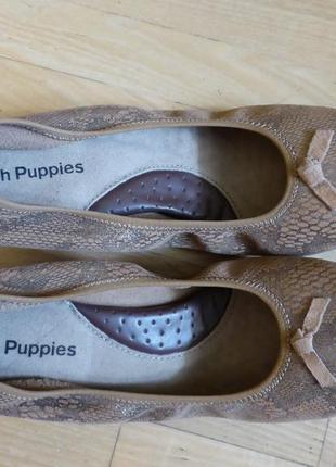 Новые кожаные балетки hush puppies, стелька 24 см (37,5 - 38 размер)2 фото