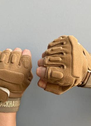 Тактичні рукавички військові без пальців похідні армійські солдатські