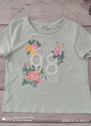 Футболка h&m б\у 10-12
