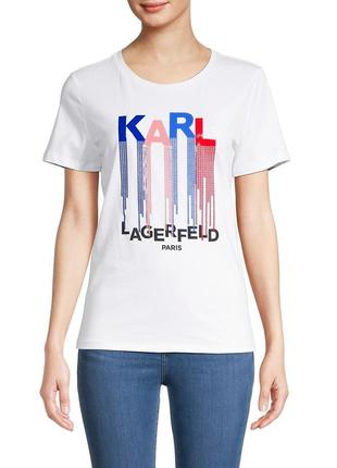 Футболка karl lagerfeld оригинал размер xs; m.