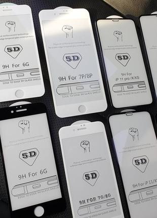 Захисне скло 5d на iphone xs для айфон захисне скло 3d 10d 9d3 фото