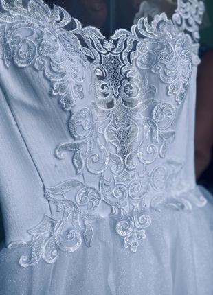Шикарное свадебное платье королевы2 фото