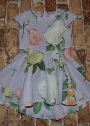Нарядное платье девочке 12 - 18 мес ted baker  1 год