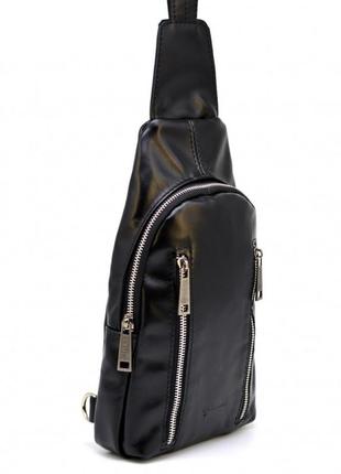 Слінг міні-рюкзак на моношлейке tarwa з натуральної телячої шкіри ga-6101-3md3 фото