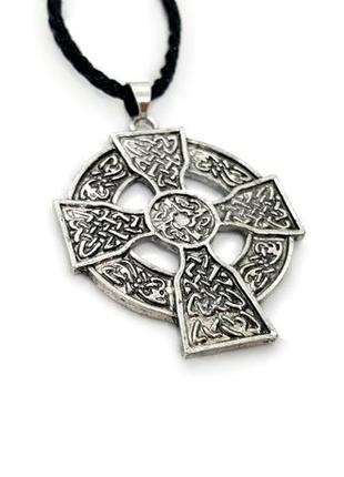 ✝️⚜️ кулон талісман амулет "кельтський хрест" на крученому шнурку кельтский крест