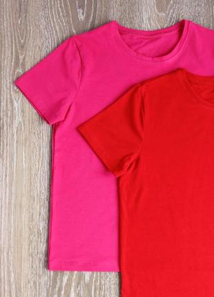 Базова футболка трикотажна жіноча однотонна базовая женская футболка однотонная7 фото
