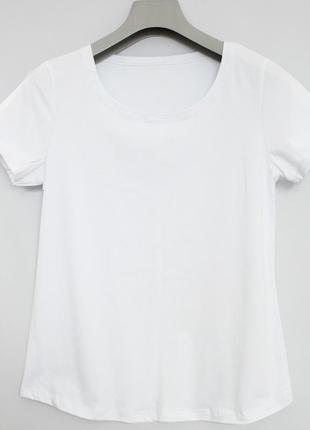 Базова футболка трикотажна жіноча однотонна базовая женская футболка однотонная9 фото