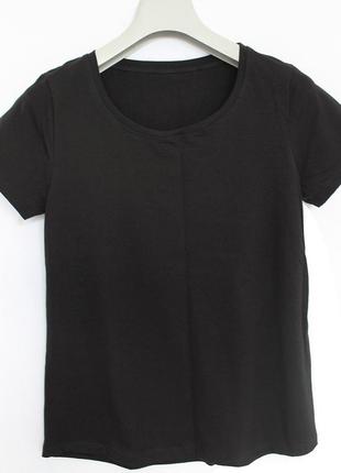 Базова футболка трикотажна жіноча однотонна базовая женская футболка однотонная8 фото