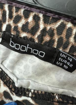 Леопардовая мини юбка boohoo5 фото