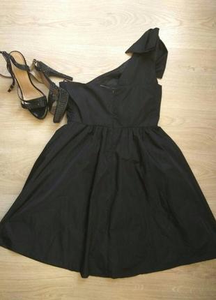 Нарядное вечернее черное платье на одно плечо распродажа остатков!4 фото