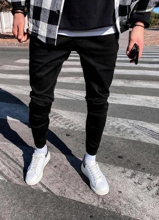 🕶черные мужские джинсы скинни зауженные джинсы mark & spensor w32/l31