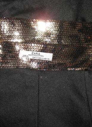 Шикарная золотая юбка euros, zara км 1086 маленький размер с двумя карманами по бокам10 фото