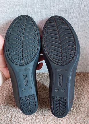 Туфлі на танкетці, балетки crocs, розмір w7, наш 37.5 фото