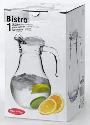 Кухня bistro jugs 1000мл з пластиковою кришкою3 фото