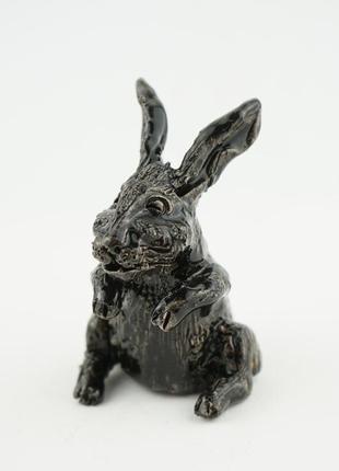 Статуэтка кролик 2023 фигурка кролик gift rabbit black подарунок в рік кролика3 фото