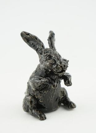 Статуэтка кролик 2023 фигурка кролик gift rabbit black подарунок в рік кролика4 фото