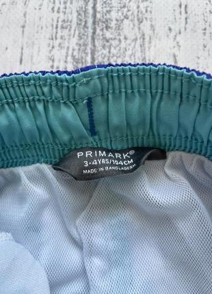 Крутые шорты для купания купальник плавки primark 3-4года2 фото