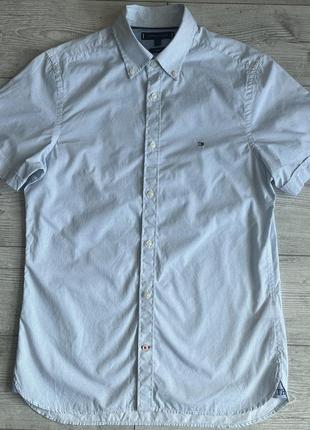 Сорочка\рубашка tommy hilfiger slim fit dot shirt1 фото