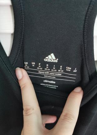 Котоновая спортивная майка размер м adidas оригинал5 фото