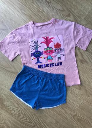 Пижама домашний костюм тролли