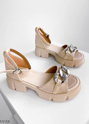 Босоніжки жіночі екозамша