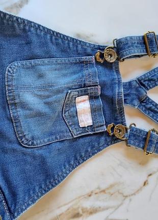 Джинсовый летний комбинезон, джинсовые шорты.2 фото