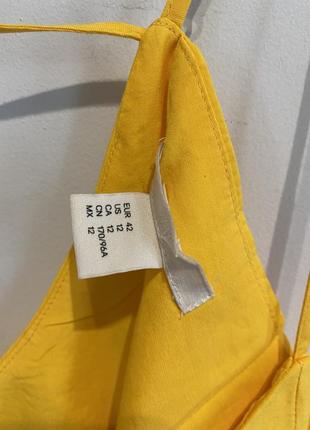 Платье сарафан h&m в желтом цвете5 фото