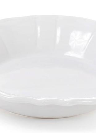 Набір 6 глибоких тарілок leds ceramics sun et23s, кам’яна кераміка (білі)2 фото