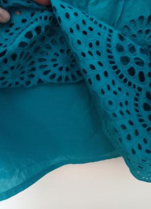 Свободный топ блуза прошва с завязками на плечах