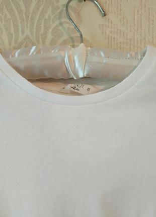 Белая футболка/топ со шнуровкой4 фото