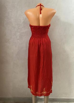 Сукня червона//платье в стиле бохо2 фото