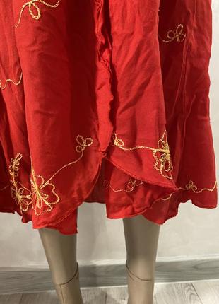 Сукня червона//платье в стиле бохо3 фото